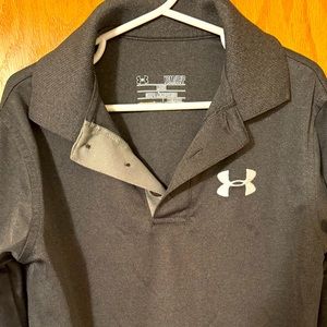 NWOT, Boys, Under Armor, dressy long sleeve polo.